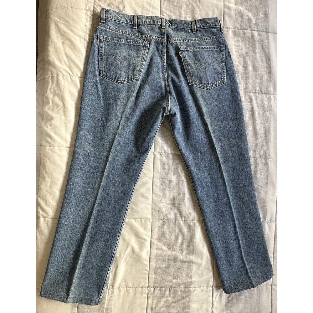 VTG 1997 Levi's 505 Regular Fit Jeans Mens 42x32 (40x30.5) Medium Wash Denim 90s - Picture 2 of 14